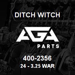 400-2356 Ditch Witch 24 - 3.25 WAR | AGA Parts