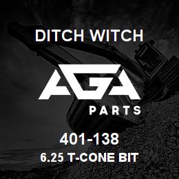 401-138 Ditch Witch 6.25 T-CONE BIT | AGA Parts