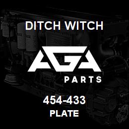 454-433 Ditch Witch PLATE | AGA Parts