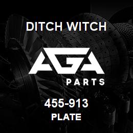 455-913 Ditch Witch PLATE | AGA Parts