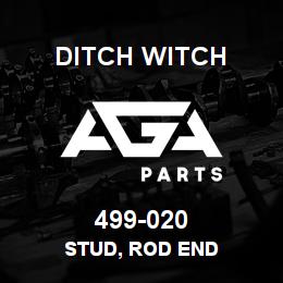 499-020 Ditch Witch STUD, ROD END | AGA Parts
