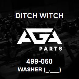 499-060 Ditch Witch WASHER (_.___) | AGA Parts