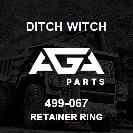 499-067 Ditch Witch RETAINER RING | AGA Parts