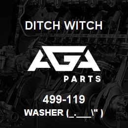 499-119 Ditch Witch WASHER (_.___" ) | AGA Parts