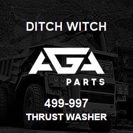 499-997 Ditch Witch THRUST WASHER | AGA Parts