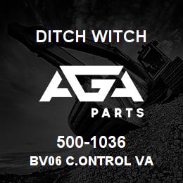 500-1036 Ditch Witch BV06 C.ONTROL VA | AGA Parts
