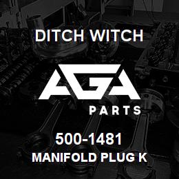 500-1481 Ditch Witch MANIFOLD PLUG K | AGA Parts