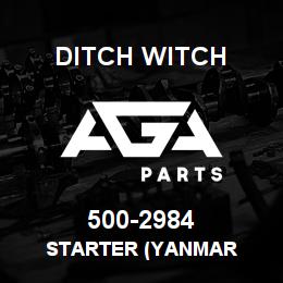 500-2984 Ditch Witch STARTER (YANMAR | AGA Parts