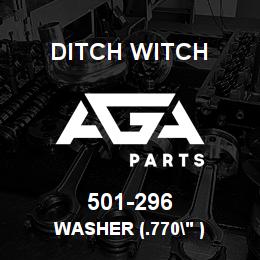 501-296 Ditch Witch WASHER (.770" ) | AGA Parts
