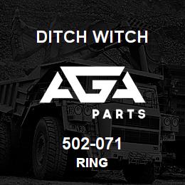 502-071 Ditch Witch RING | AGA Parts