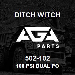 502-102 Ditch Witch 100 PSI DUAL PO | AGA Parts