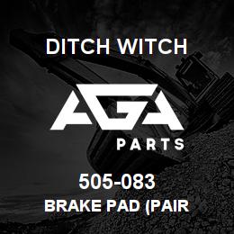 505-083 Ditch Witch BRAKE PAD (PAIR | AGA Parts