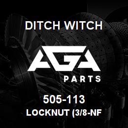 505-113 Ditch Witch LOCKNUT (3/8-NF | AGA Parts