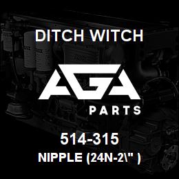 514-315 Ditch Witch NIPPLE (24N-2" ) | AGA Parts
