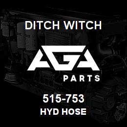 515-753 Ditch Witch HYD HOSE | AGA Parts