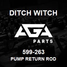 599-263 Ditch Witch PUMP RETURN ROD | AGA Parts