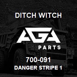 700-091 Ditch Witch DANGER STRIPE 1 | AGA Parts
