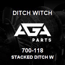 700-118 Ditch Witch STACKED DITCH W | AGA Parts