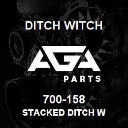 700-158 Ditch Witch STACKED DITCH W | AGA Parts