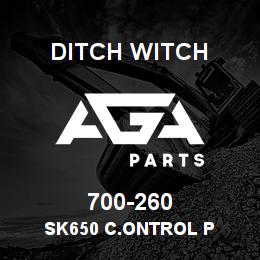 700-260 Ditch Witch SK650 C.ONTROL P | AGA Parts