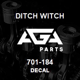 701-184 Ditch Witch DECAL | AGA Parts
