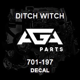 701-197 Ditch Witch DECAL | AGA Parts