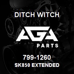 799-1260 Ditch Witch SK850 EXTENDED | AGA Parts
