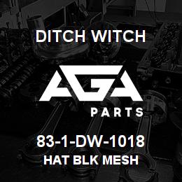 83-1-DW-1018 Ditch Witch HAT BLK MESH | AGA Parts