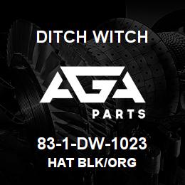 83-1-DW-1023 Ditch Witch HAT BLK/ORG | AGA Parts