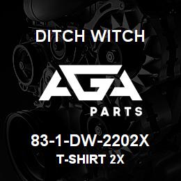 83-1-DW-2202X Ditch Witch T-SHIRT 2X | AGA Parts