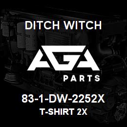 83-1-DW-2252X Ditch Witch T-SHIRT 2X | AGA Parts