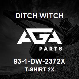 83-1-DW-2372X Ditch Witch T-SHIRT 2X | AGA Parts