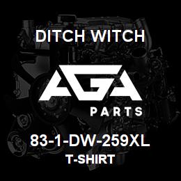 83-1-DW-259XL Ditch Witch T-SHIRT | AGA Parts