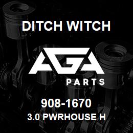 908-1670 Ditch Witch 3.0 PWRHOUSE H | AGA Parts