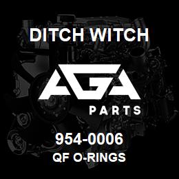 954-0006 Ditch Witch QF O-RINGS | AGA Parts