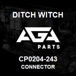 CP0204-243 Ditch Witch CONNECTOR | AGA Parts
