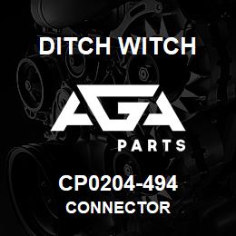 CP0204-494 Ditch Witch CONNECTOR | AGA Parts
