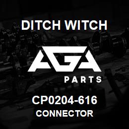 CP0204-616 Ditch Witch CONNECTOR | AGA Parts