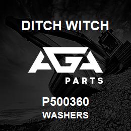 P500360 Ditch Witch WASHERS | AGA Parts