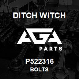 P522316 Ditch Witch BOLTS | AGA Parts