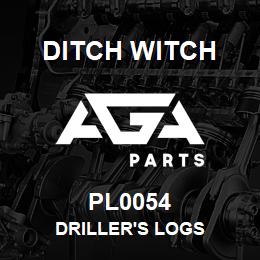 PL0054 Ditch Witch DRILLER'S LOGS | AGA Parts