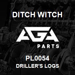 PL0054 Ditch Witch DRILLER'S LOGS | AGA Parts