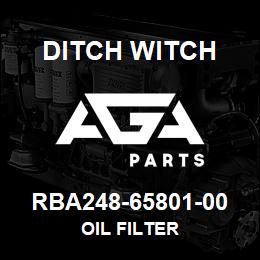 RBA248-65801-00 Ditch Witch OIL FILTER | AGA Parts