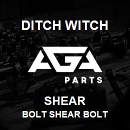 SHEAR Ditch Witch BOLT SHEAR BOLT | AGA Parts