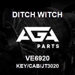 VE6920 Ditch Witch KEY/CAB/JT3020 | AGA Parts