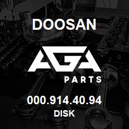 000.914.40.94 Doosan DISK | AGA Parts