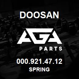000.921.47.12 Doosan SPRING | AGA Parts