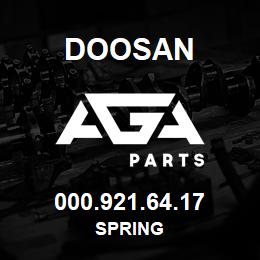 000.921.64.17 Doosan SPRING | AGA Parts