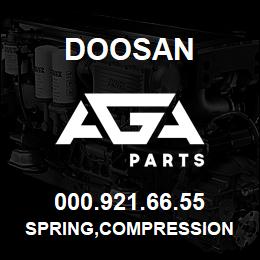 000.921.66.55 Doosan SPRING,COMPRESSION | AGA Parts