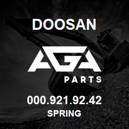 000.921.92.42 Doosan SPRING | AGA Parts